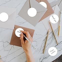 STARLIBOO Blank Dot Stickers, 1.5 inch Circle