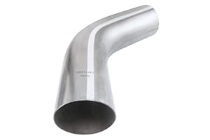FORTLUFT Universal Mandrel Exhaust Bend Pipe & Elbow Stainless Steel(Bend Pipe 60 degree, 3.00''/76mm)