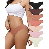 LEVAO Seamless Underwear for Women No Show Cheeky Bikini Panties Stretch V Cut Panty S-XL (Regular & Plus Size)