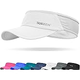 Sukeen Sports Sun Visor Men Women Lightweight Packable Cooling Stretchy Visor Hat for Running, Tennis, Golf