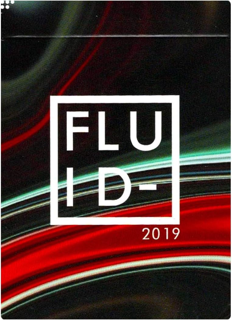 FLUID-2019 Edition Playing Cards & Clear Protective Playing Cards Case
