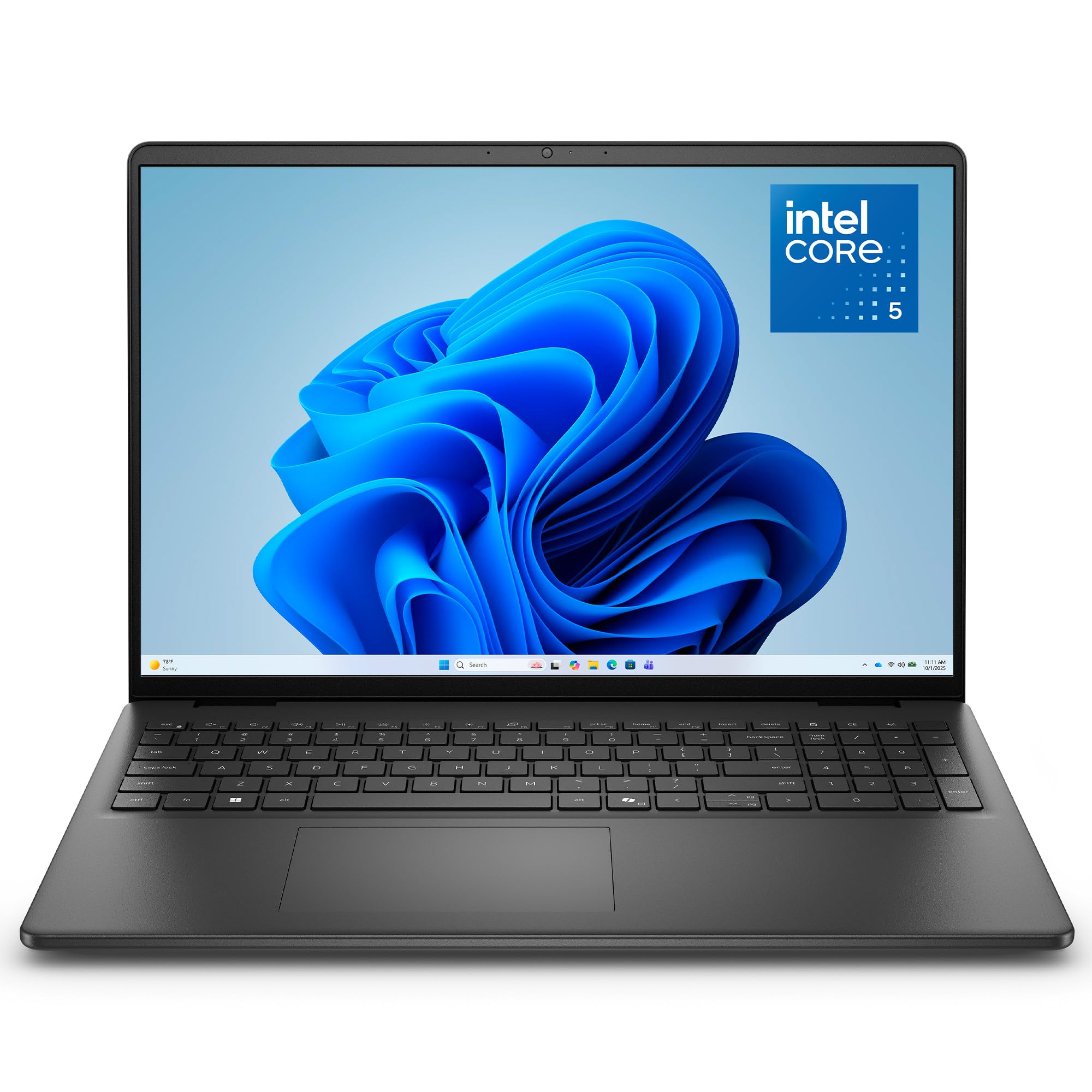 Dell 16 Laptop DC16250, 16" 2K WVA Antiriflesso 16:10, Intel Core 5 120U, 16GB RAM, 512GB SSD, Intel UHD, Win 11 Home, QWERTY Italiano Retroilluminata, Carbon Black (Caricatore venduto separatamente)