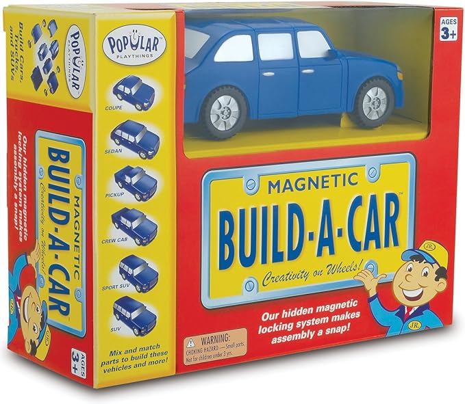 Magnetic Build-a-Car Toy Play Set 