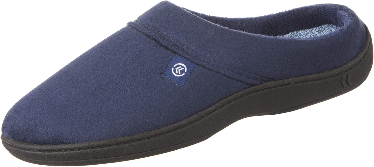 isotoner Chaussons à Dos Ouvert pour Homme avec Mousse à mémoire de