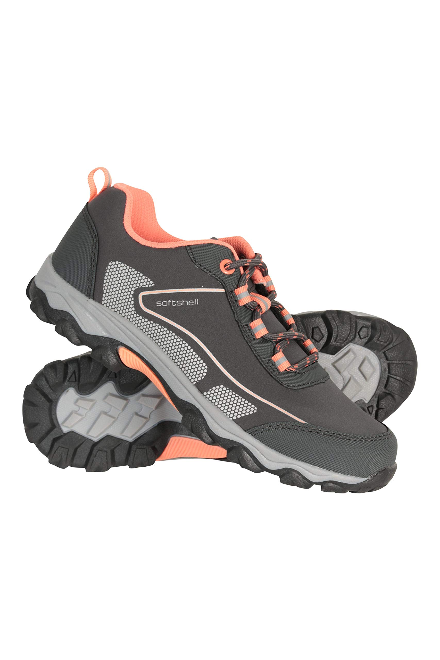 discount childrens shoes on Mountain Warehouse Softshell Kids Shoes Durable Walking Shoes Breathable Upper Sneakers Mesh Lined Childrens Shoes High Traction For Travelling Running Hiking Buy Online In Isle Of Man At Isleofman Desertcart Com Productid