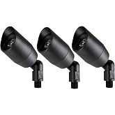 Vista Professional Outdoor Lighting GR-5006-B-4.5-W-36 Up Light/Accent Landscape Lamp Aluminum Housing &amp; Black Finish (Includes 4.5W 2950K 36 Degree LED) - Project Pack of 3 Fixtures