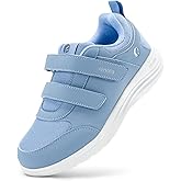 FitVille Diabetic Shoes for Women Wide Width Lightweight Adjustable Strap Comfortable Mesh Wide Width Walking Shoes for Women