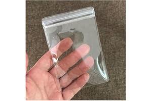 AOLEIXIYA 50PCS Clear Pvc Jewelry Pouches Organizer Travel Earring Storage Bags Transparent jewelry Bags with Zipper (50 Pcs Bracelet pouch)