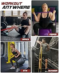 Fitense Resistance Bands Set - Pull Up Bands with 6