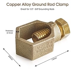 Copper Ground Rod Clamp, Great for