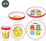 Stor Pokémon 3pc Bicolor Premium Kids Dinner Set Plate Bowl Tumbler BPA Free view 2