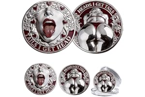 The Lucky Desire Commemorative Coin, Funny Decision Coins, Heads I Get Tail/Tails I Get Head Coin, Funny Double-Sided Lucky T