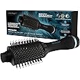 Revamp Progloss Perfect Blow Dry Volume Styler - Ceramic Barrel Hair Dryer Brush for Wet or Dry Styling, Infused with Progloss Oils for Frizz-Free Shine - Auto-Off & 9' Swivel Cord