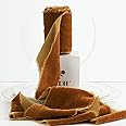 MEEDEE Taupe Crinkle Velvet Silk Ribbon - 2" Wide, 2 Rolls (4 Yards Total) - Frayed Edge For Gift Wrapping & Decor - View #5