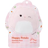 TONYMOLY x Squishmallows Satine Sheet Mask - Rose &amp; Chamomile Korean Mask | Rose works to calm irritation and reduce the look of redness, perfect for sensitive or easily irritated skin
