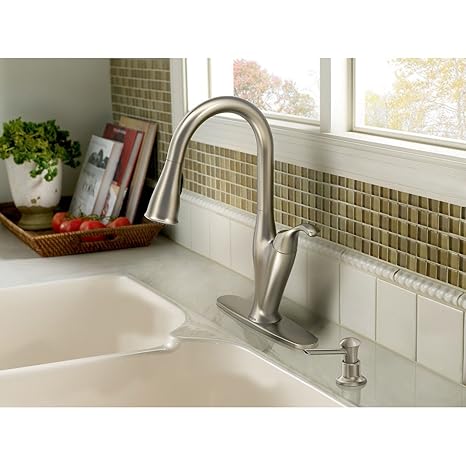 Moen Benton Pulldown Kitchen Faucet In Spot Resist Stainless