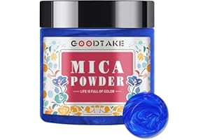 GOODTAKE Klein Blue Mica Powder | Pure Natural | Epoxy Resin Color Pigment | Non-Toxic | Mica Powder for resin, Soap Making, 