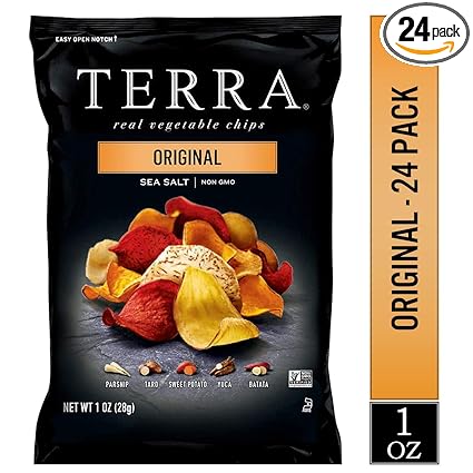 Amazon Com Terra Original Chips With Sea Salt 1 Oz Pack Of 24