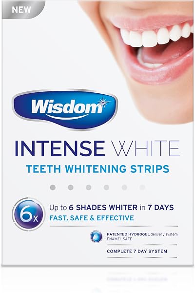 Wisdom Intense White Teeth Whitening Strips 7 Day 6 Shades Whiter