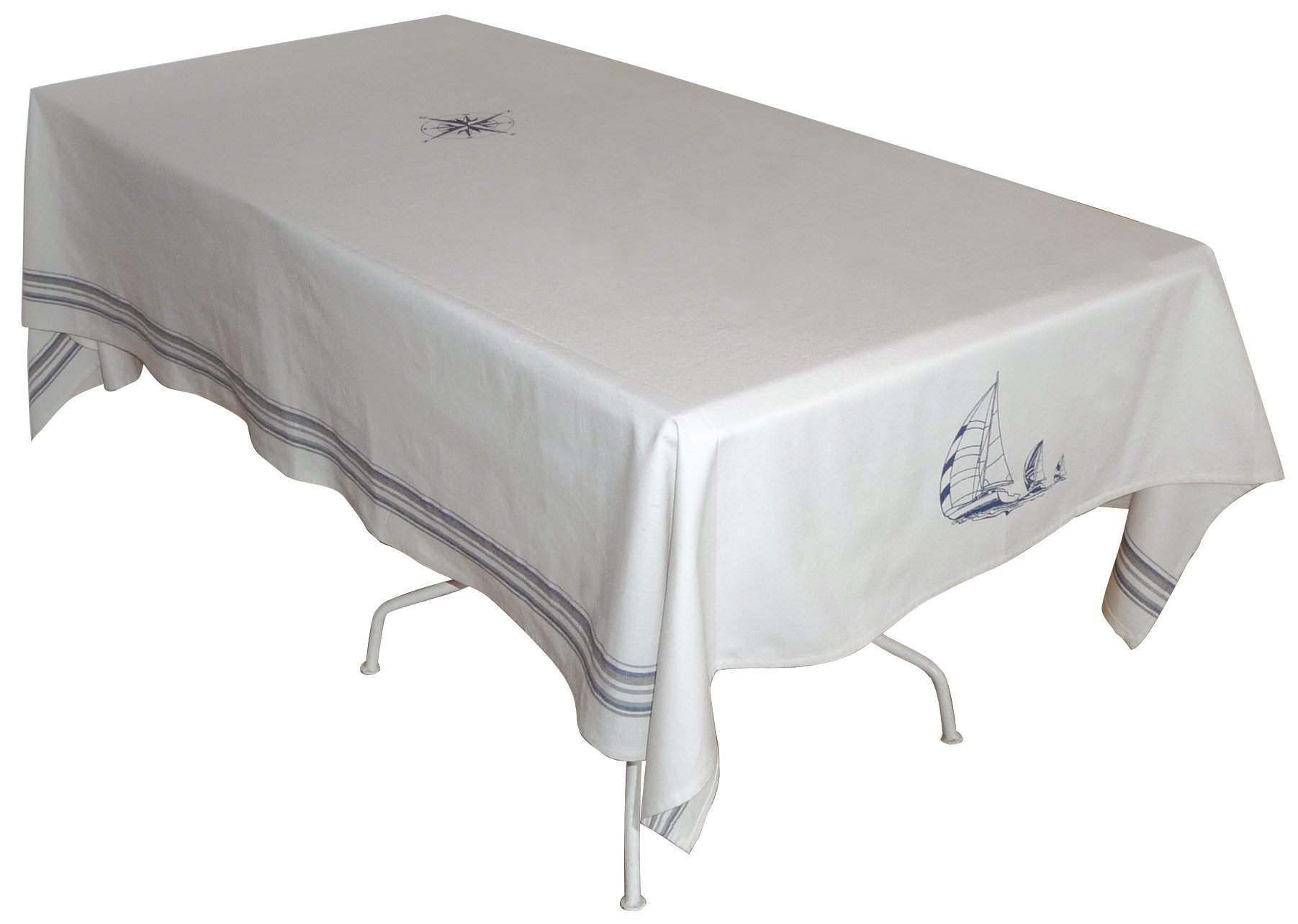 Generic 2026 Cotton Regatta Beige Tablecloth 150 x 250 x 0.5 cm