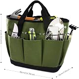 Ledeak Garden Tool Bag Deluxe Portable 8 Pockets 600D Oxford Tote view 6