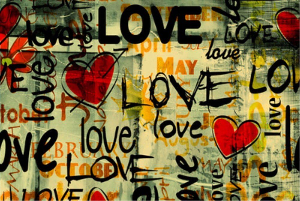 Love Wooden Jigsaw Puzzle Toy - PigPigBoss Valentine's Day Present Love Wooden Toy 500 Pieces Jigsaw Puzzle for Adult Super Hot Home Decor (14.8 x 20.5 inches)