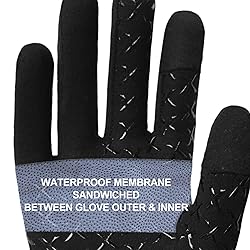 DEXFUZE Waterproof Gloves Men & Women - Merino Wool