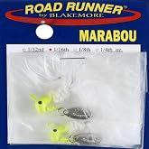 Road Runner Road Runner Marabou 1/16 Wh/Ch Fishing-Equipment
