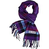 TZ Promise Herringbone Houndstooth Checked Pattern Cashmere Feel Classic Soft Luxurious Winter Scarf For Men Women
