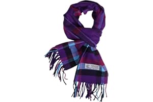 TZ Promise Herringbone Houndstooth Checked Pattern Cashmere Feel Classic Soft Luxurious Winter Scarf For Men Women