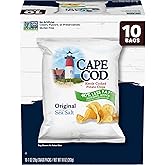 Cape Cod Less Fat Original Potato Chip Snack Packs, 10 Count 1 Oz
