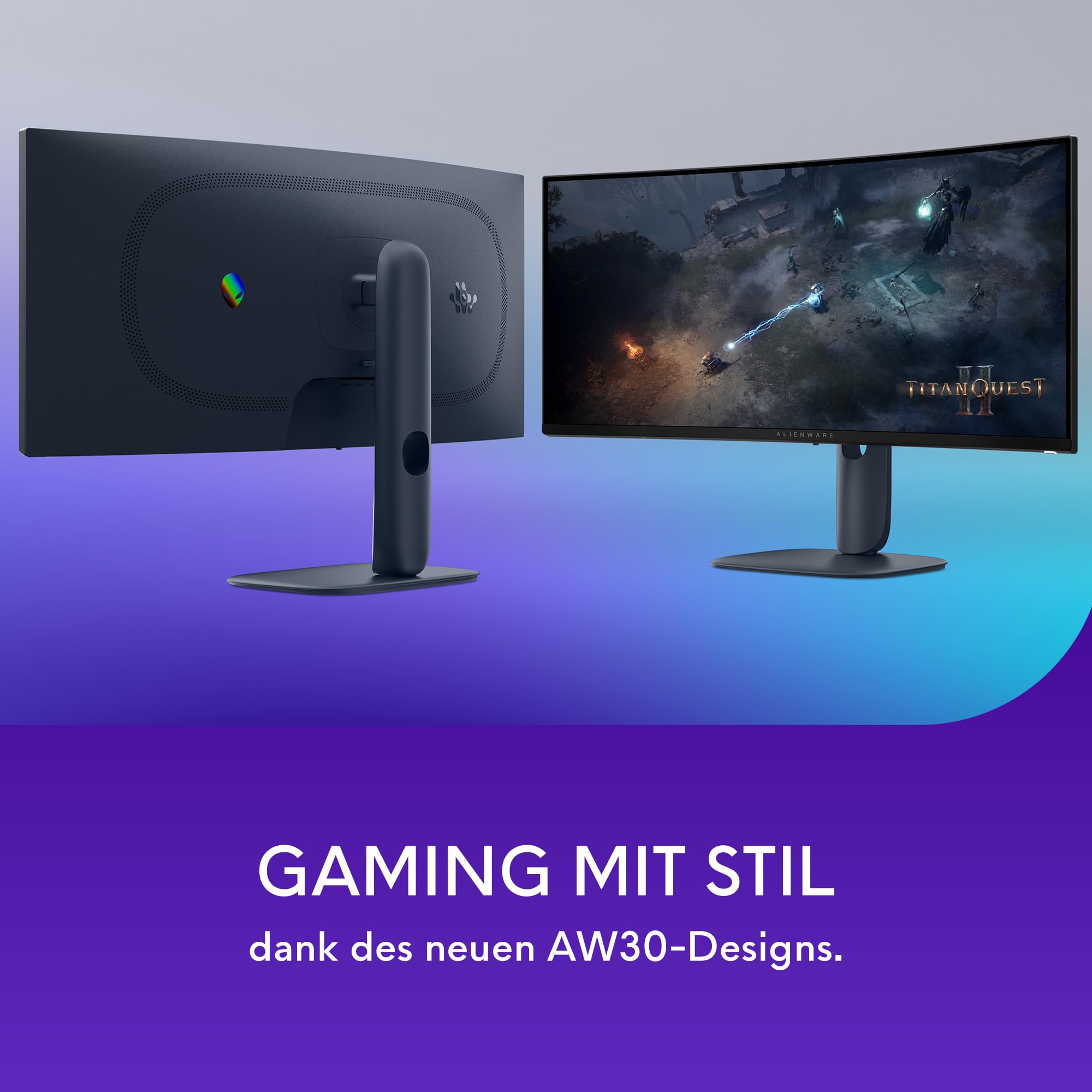 Alienware 34 Gaming Monitor - AW3425DWM, WQHD (3440x1440), 21:9 1500R Curved, 180Hz, VA, 1ms, AMD FreeSync Premium, VESA AdaptiveSync, 95% DCI-P3, HDR400, DisplayPort, 2 HDMI, 3 USB, 3 Jahre Garantie 9