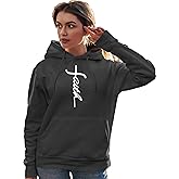 Go All Out Faith Cross Letters Christian Jesus Mens Women Sweatshirt Hoodie