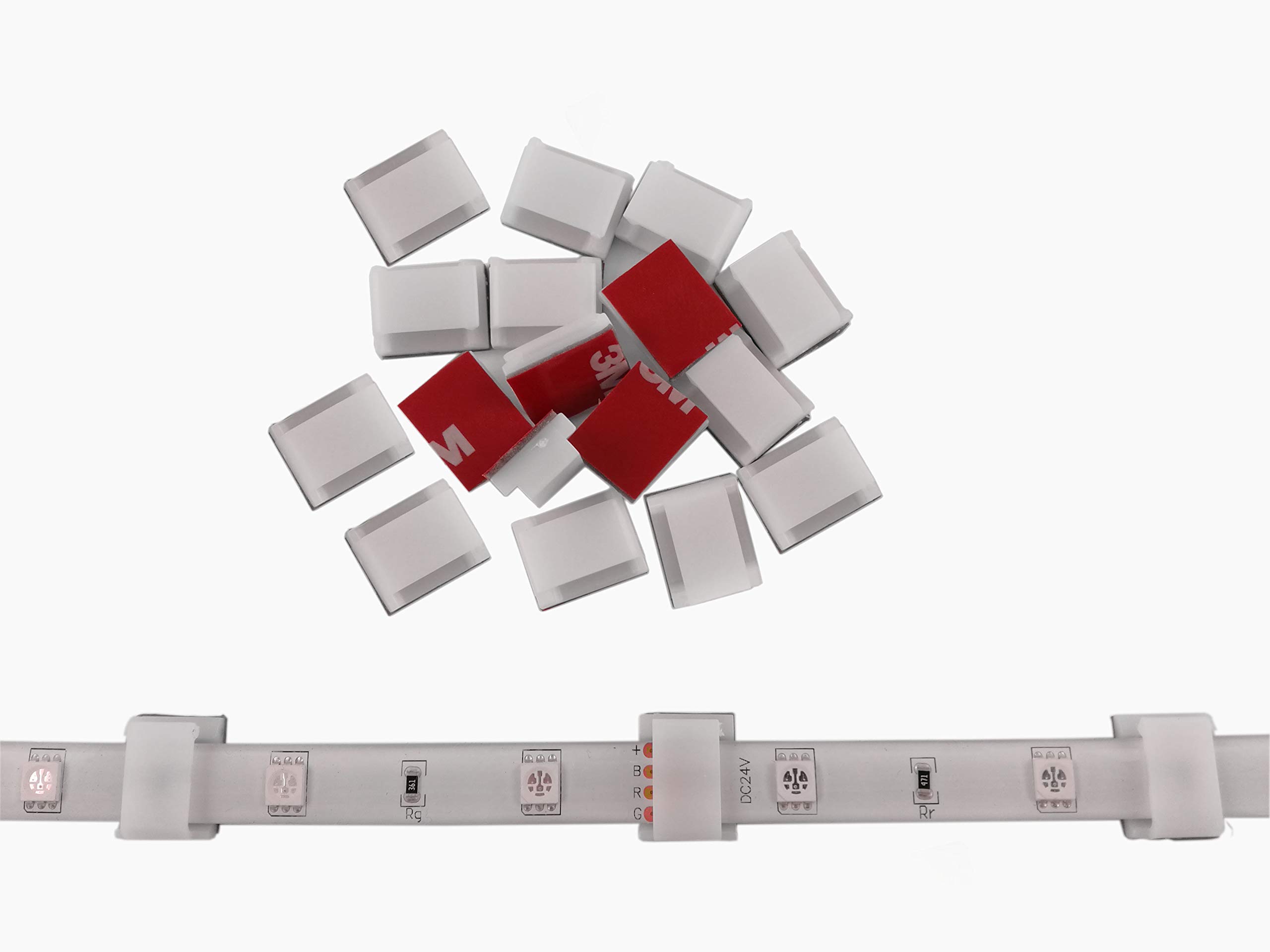 Threetwofour LED Strip Light Clips self Adhesive