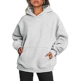 Trendy Queen Womens Oversized Hoodies Fleece Sweatshirts Fall Fashion Pullover Sweaters Winter Clothes