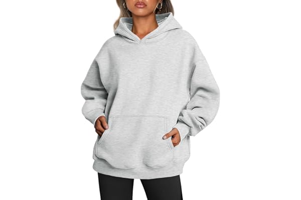 Trendy Queen Womens Oversized Hoodies Fleece Sweatshirts Long Sleeve Sweaters Pullover Fall Outfits with Pocket