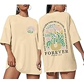 Christian Shirts for Women Religious Faith Tshirts Bible Verse Jesus Shirt Floral Oversized Graphic Tops God Bow Tees