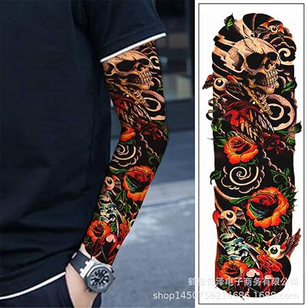 Tzxdbh Autocollants De Tatouage Imperméable Bras Complet