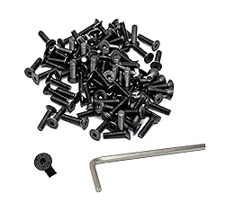 iexcell 100 Pcs M3 x 12mm Thread Pitch 0.5 mm Alloy