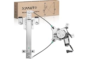NPAUTO Rear Left Driver Side Power Window Regulator with Motor fit for 07-14 Chevy Tahoe, GMC Yukon, Cadillac Escalade 2007 2008 2009 2010 2011 2012 2013 2014, 741-390
