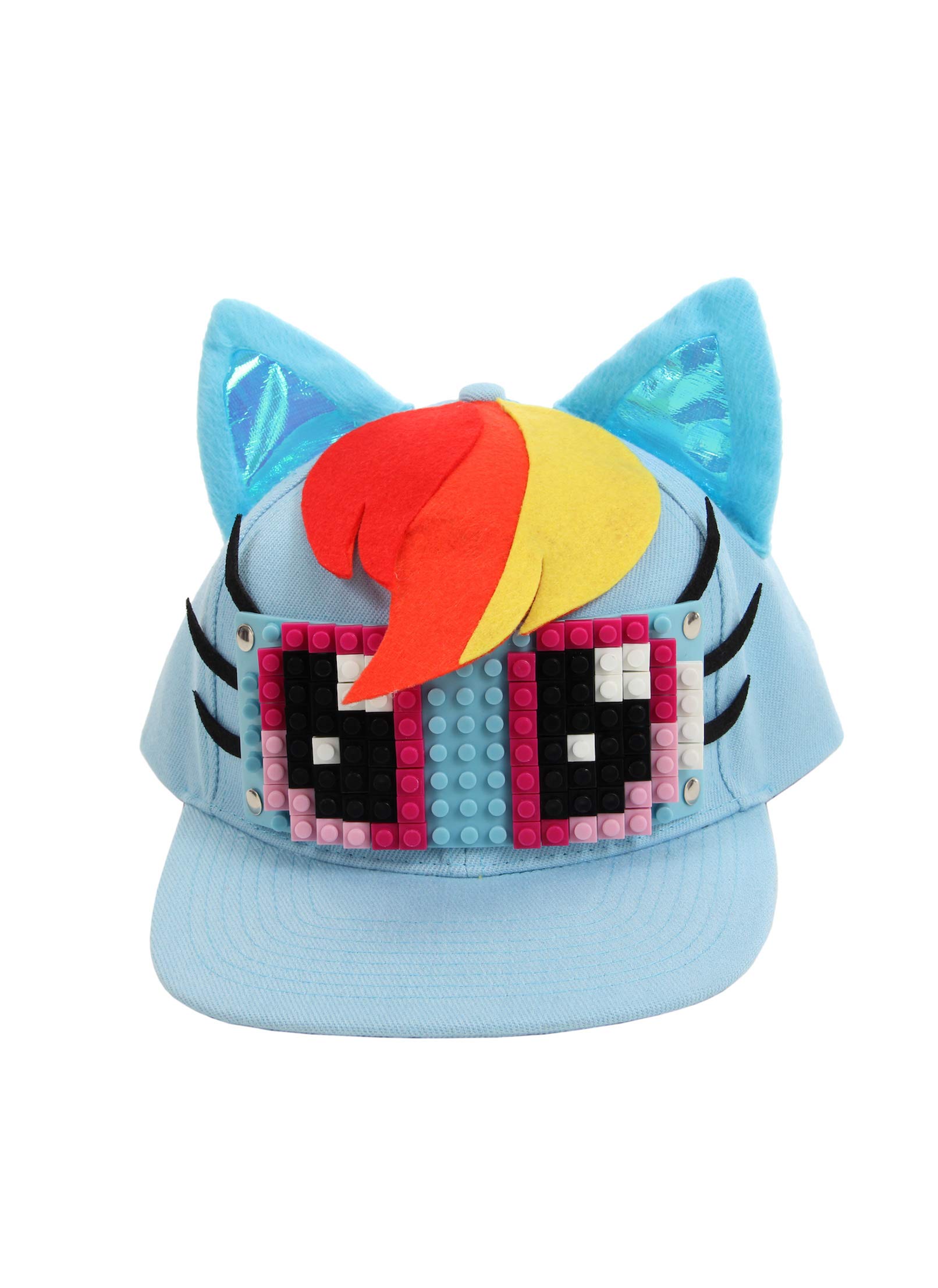 My Little Pony Rainbow Dash Bricky Blocks Build On Snapback Hat