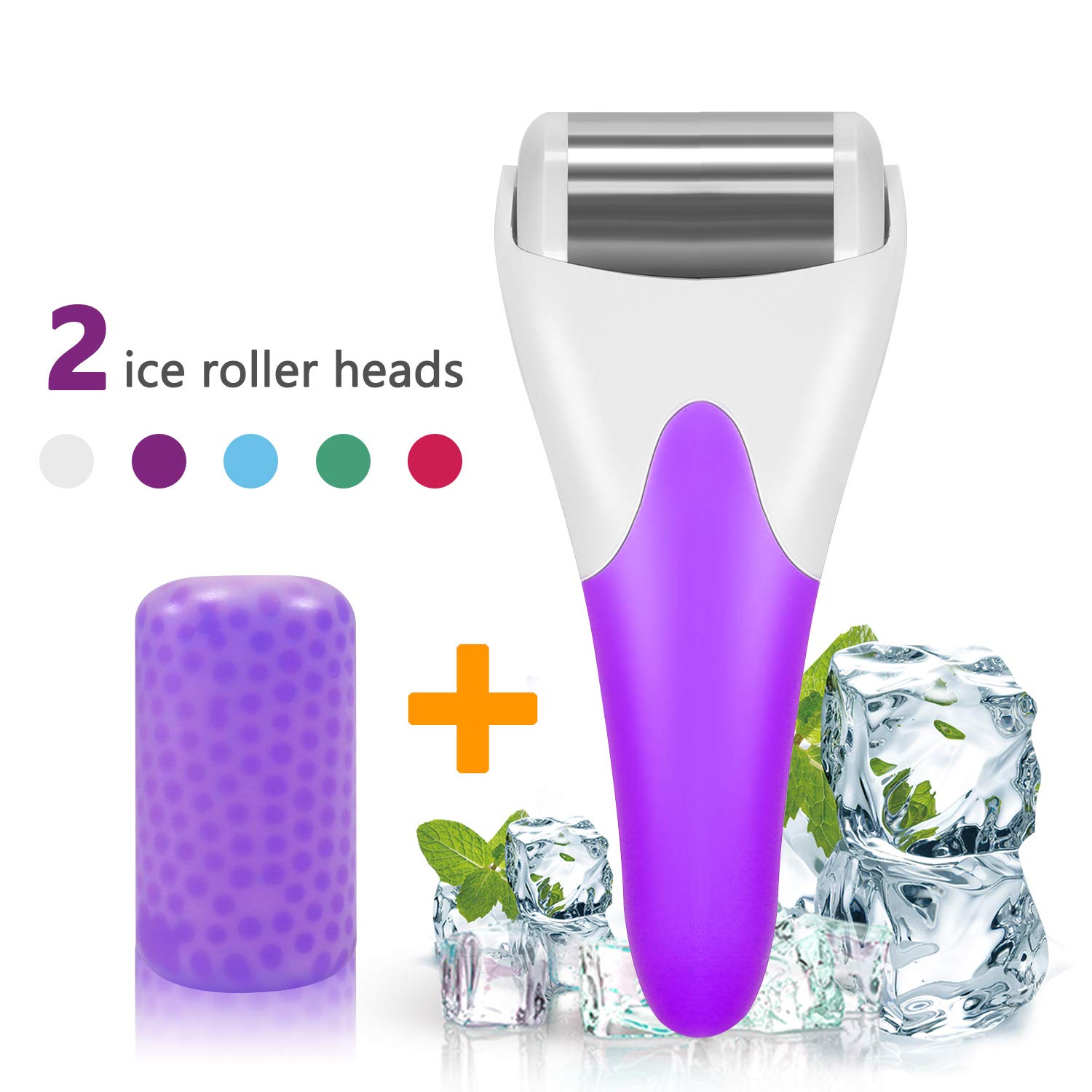 Ice Roller，SPANLA 2 Ice Rollers for Face & Eye,Puffiness