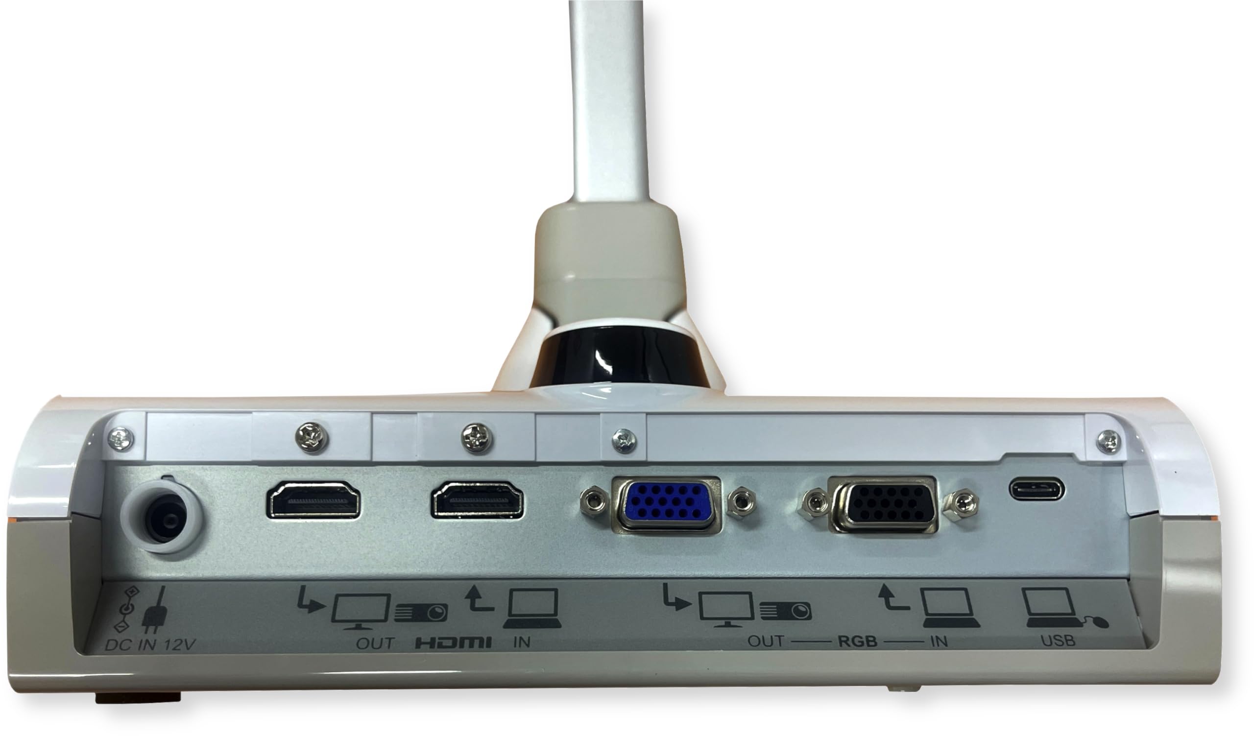 Elmo 1380 Model TT-12G Interactive Document Camera, 4K Ultra HD, 12MP Sensor, Built-in Mic, Multi-Angle Flexible Arm, HDMI/USB/VGA, 192x Zoom; For Classroom Distance Learning; Replaced 1379 TT-12W