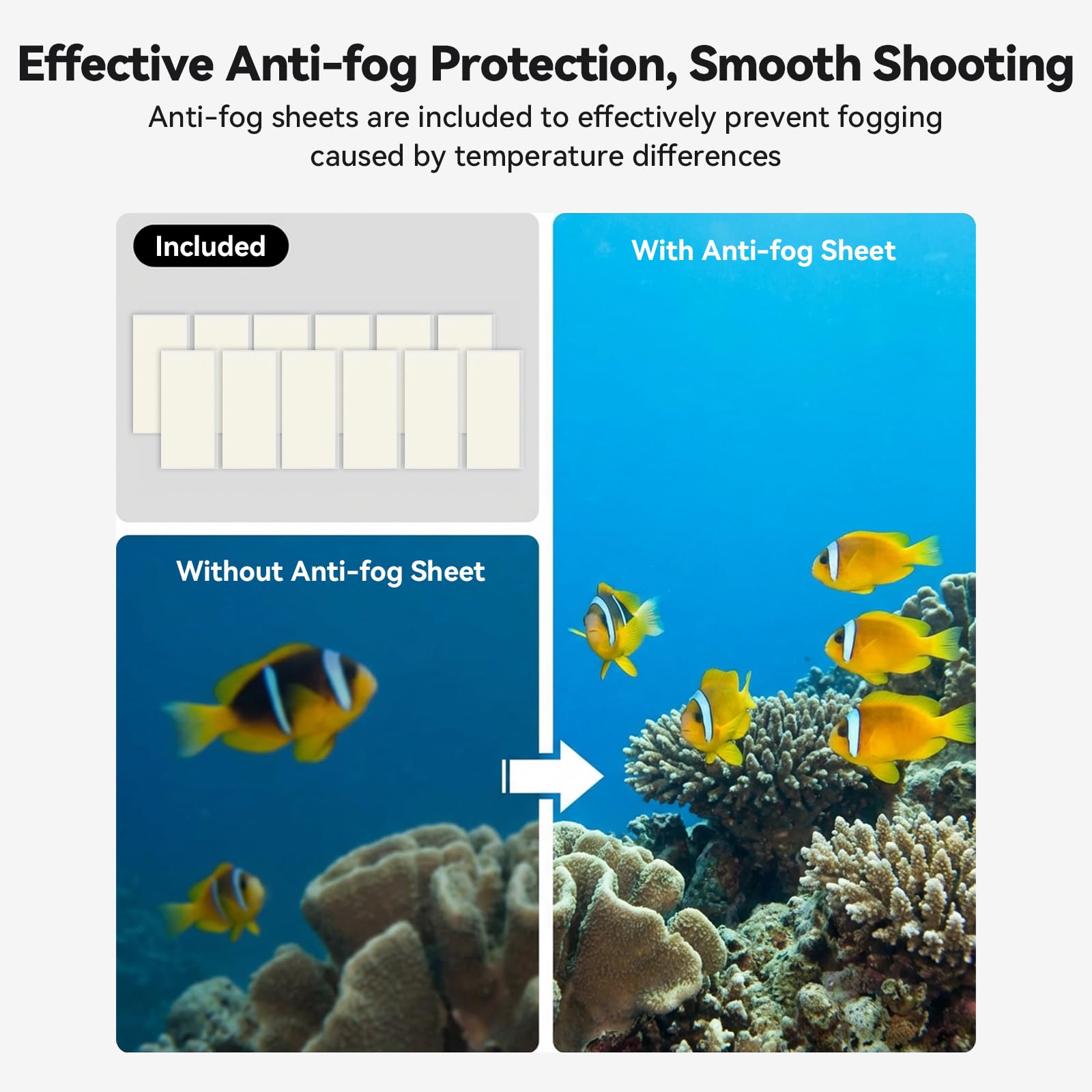 aceyoon Wasserdichtes Gehäuse für DJI Osmo Action 6 Kamera, 70m Unterwasser-Tauchgehäuse mit Anti-Nebel & Schnellverschluss-Halterung, Auftriebsgriff Schraubenzubehör Set für DJI Action 6 5