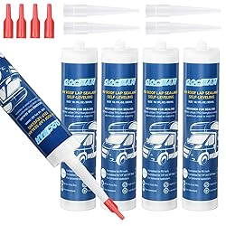 Gociean RV Roof Sealant Self-Leveling 4-Pack White