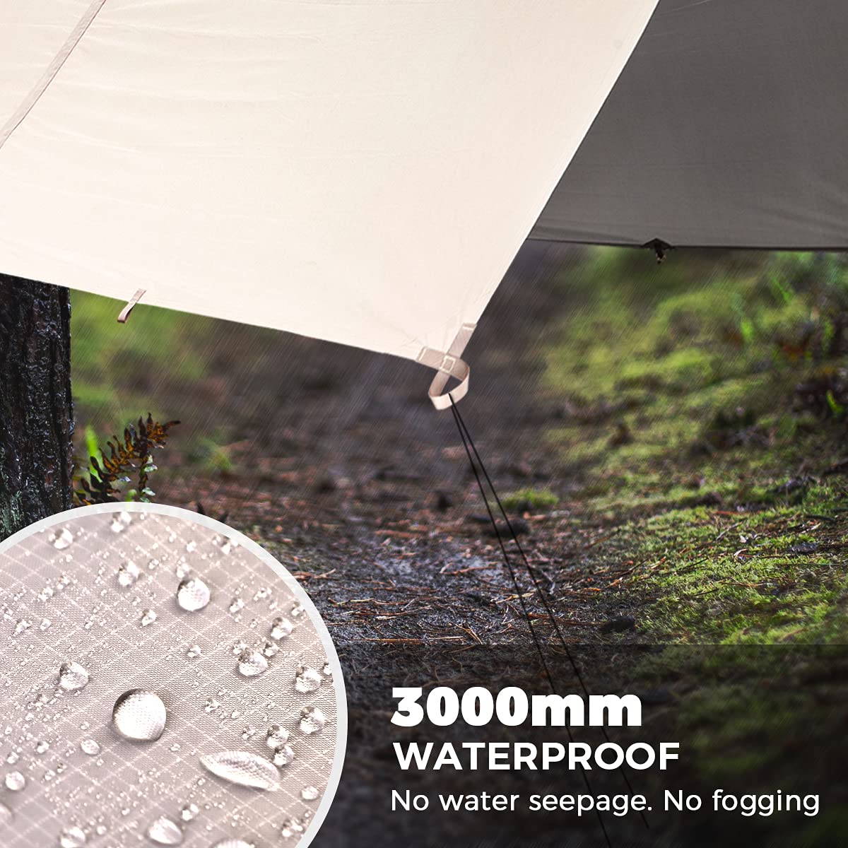 Bearhard 10 x 10 ft/10 x 12 ft Waterproof Rainfly