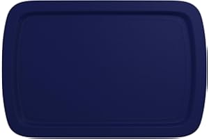 MRX SOLUTIONS Replacement Lid fits Pyrex C-233-PC Easy Grab 9x13 Casserole Glass Baking Dish Container Fits 3-Quart Model 233 with Cut-Out Handles Only (Navy)