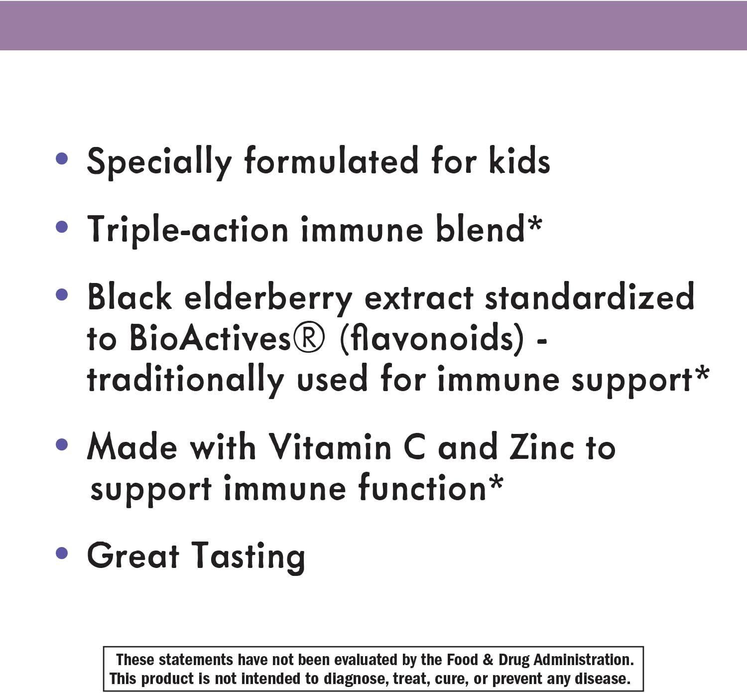 Nature's Way Sambucus Elderberry Kid's Gummies Herbal Supplements, 60 Count | Black Elderberry |Vitamin C | Zinc |: Health & Personal Care