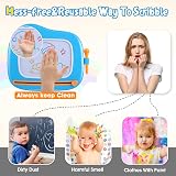 Smasiagon Magnetic Drawing Board Toddler Toy 1-3 Years Blue view 3