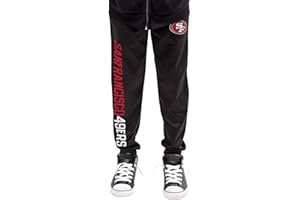 Ultra Game NFL Boys' High Performance Moisture Wicking Fleece Jogger Sweatpants